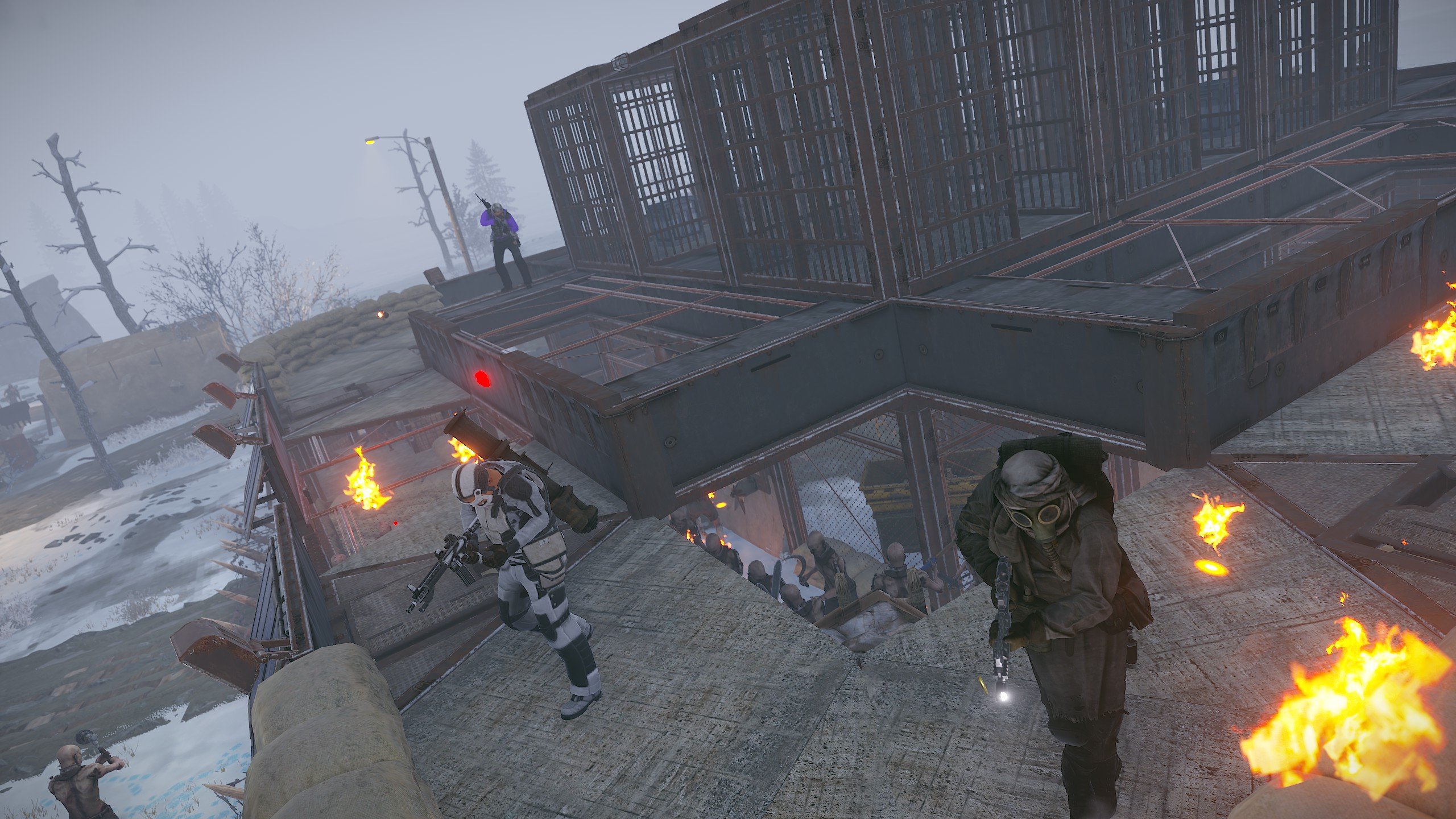 Barricades and defenses inside Defendable Bases