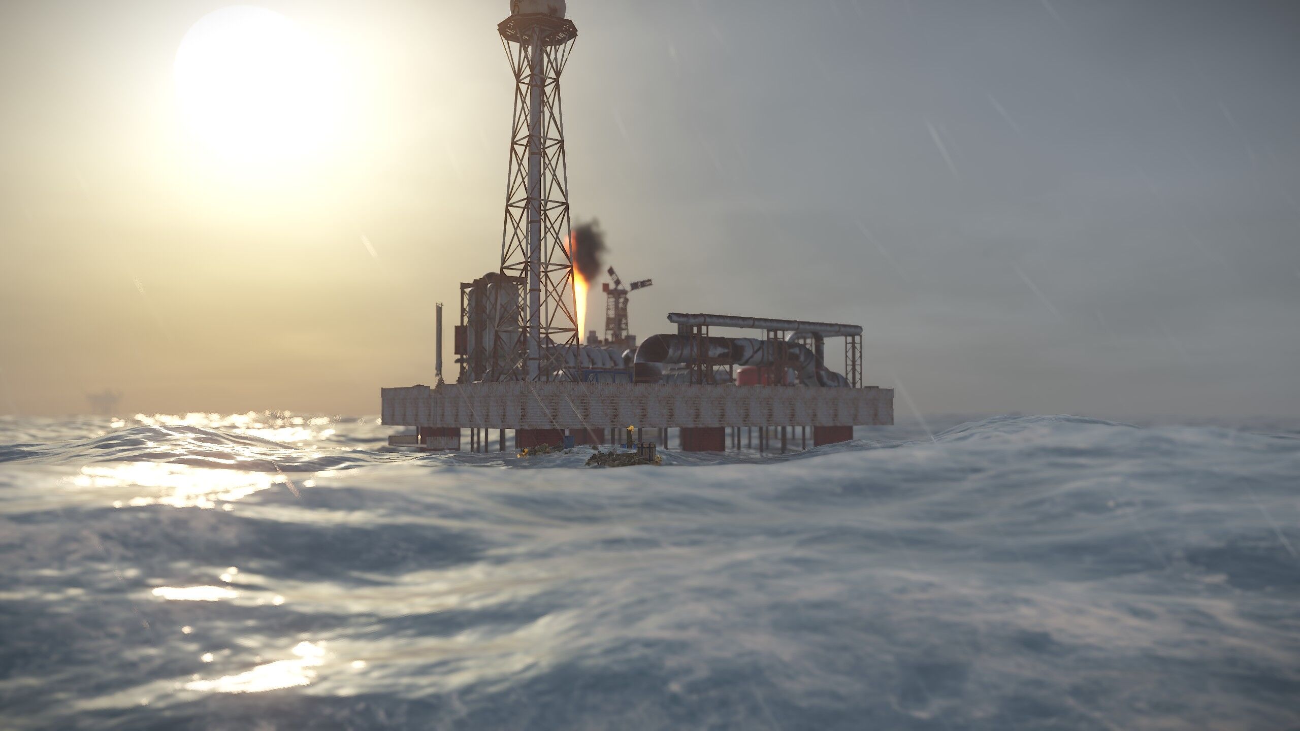 停止した石油塔 Halted Oil Tower