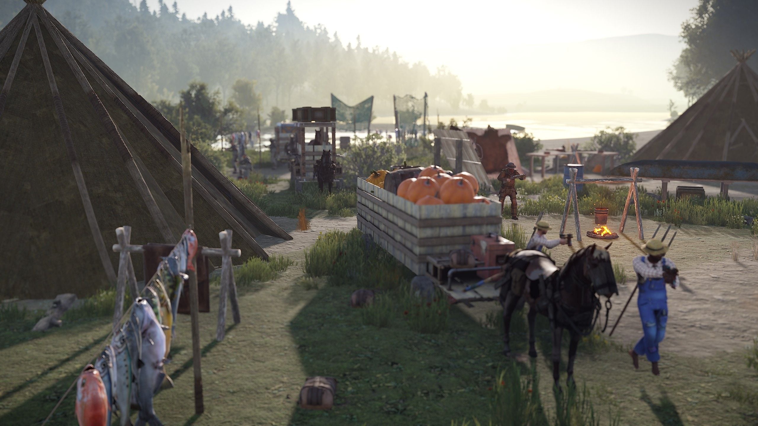Approaching the caravan convoy
