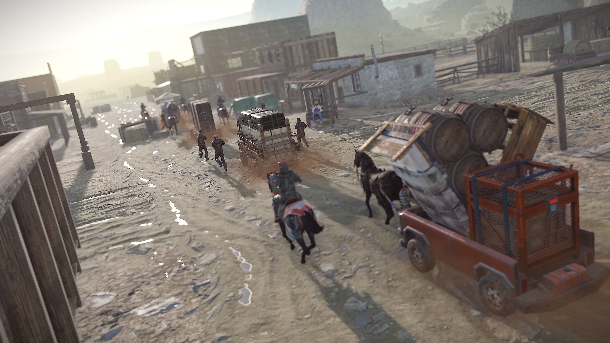 Combat against caravan guards