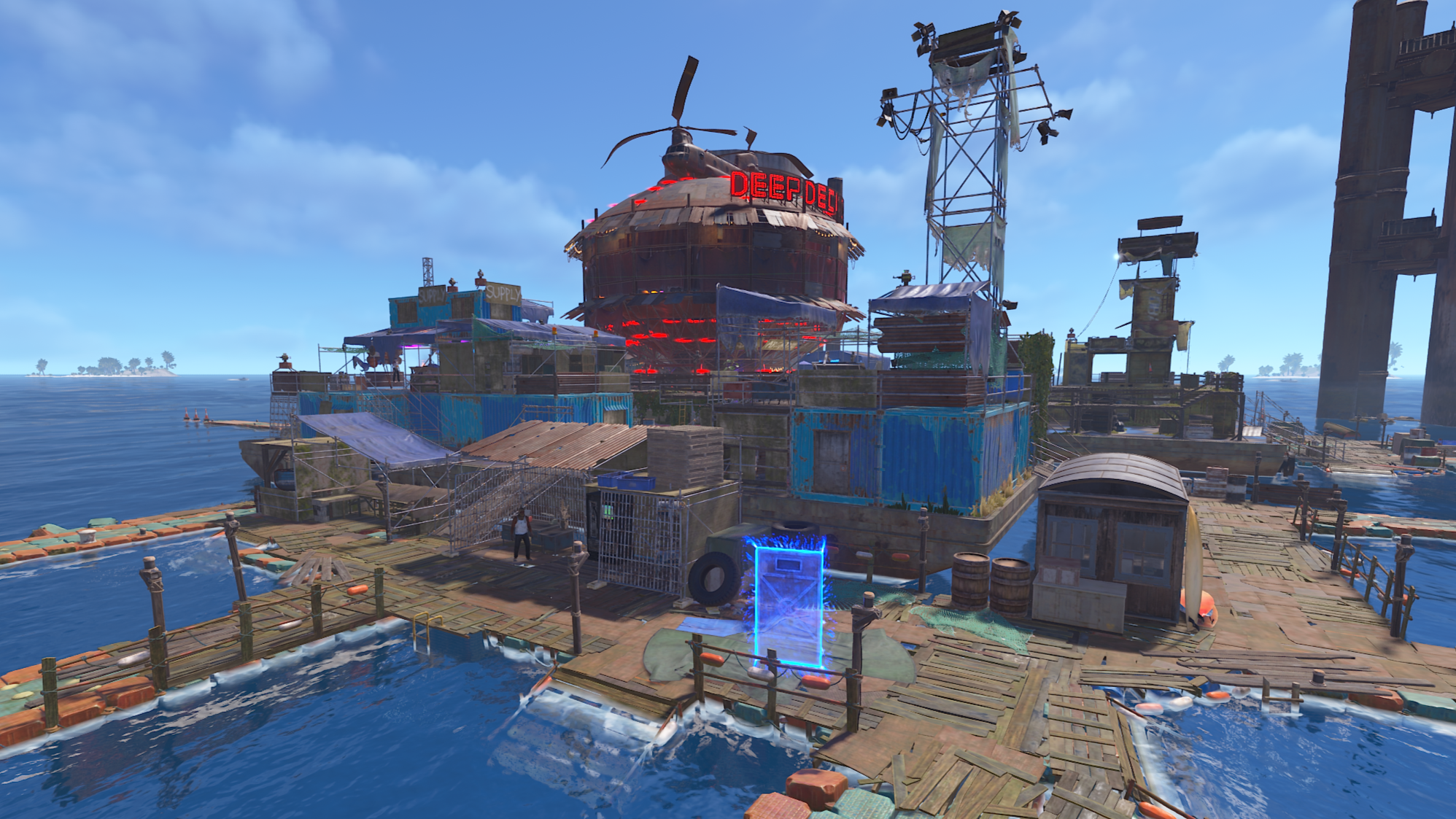 The Deep Sea floating city and its return portal